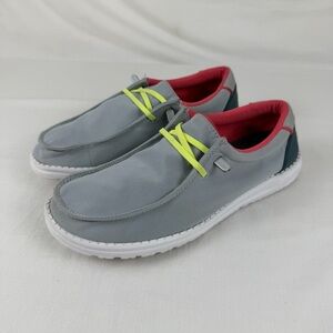 Hey Dude Wendy ADV Shoes Womens Size 9 Mirage Grey Slip On DRYStep Mesh Casual